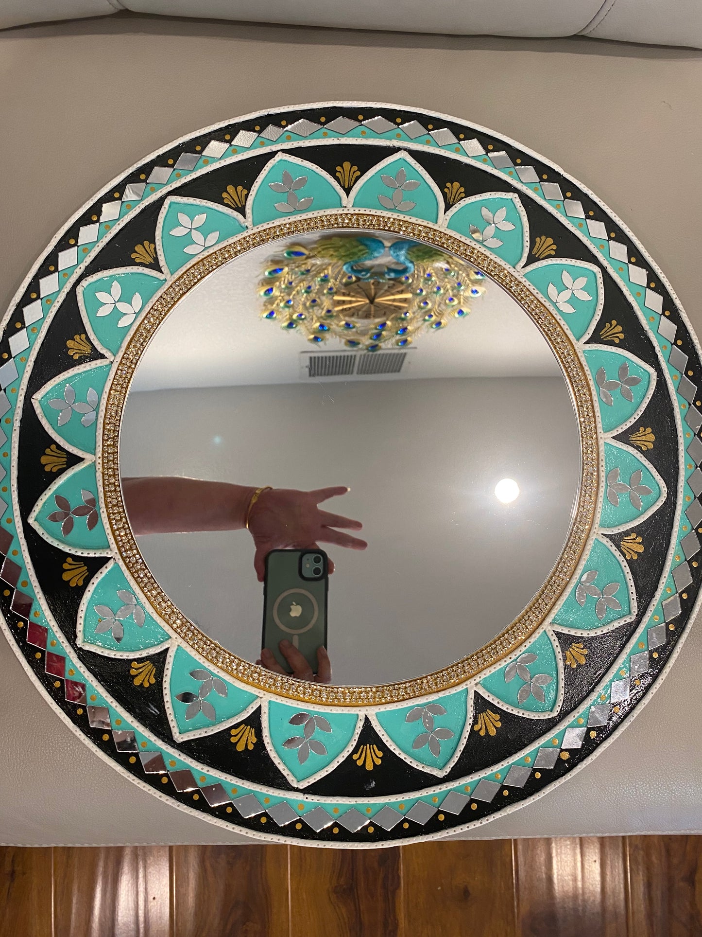 18 inch Lippan Art Mirror