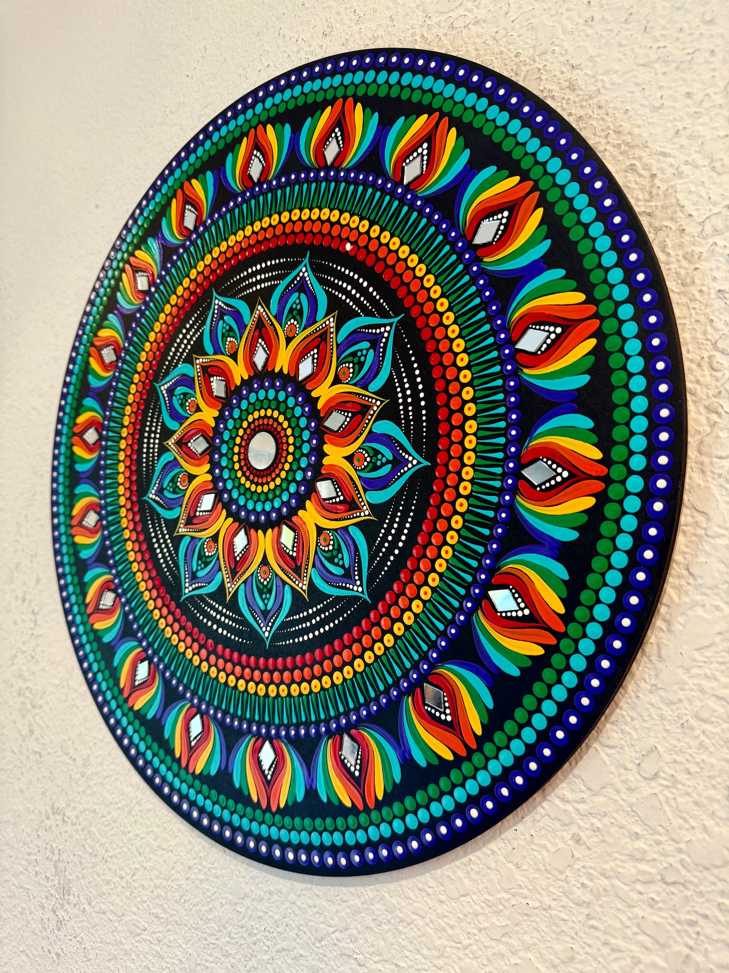Gorgeous Hand Painted 18 inch Dot Mandala Wall art