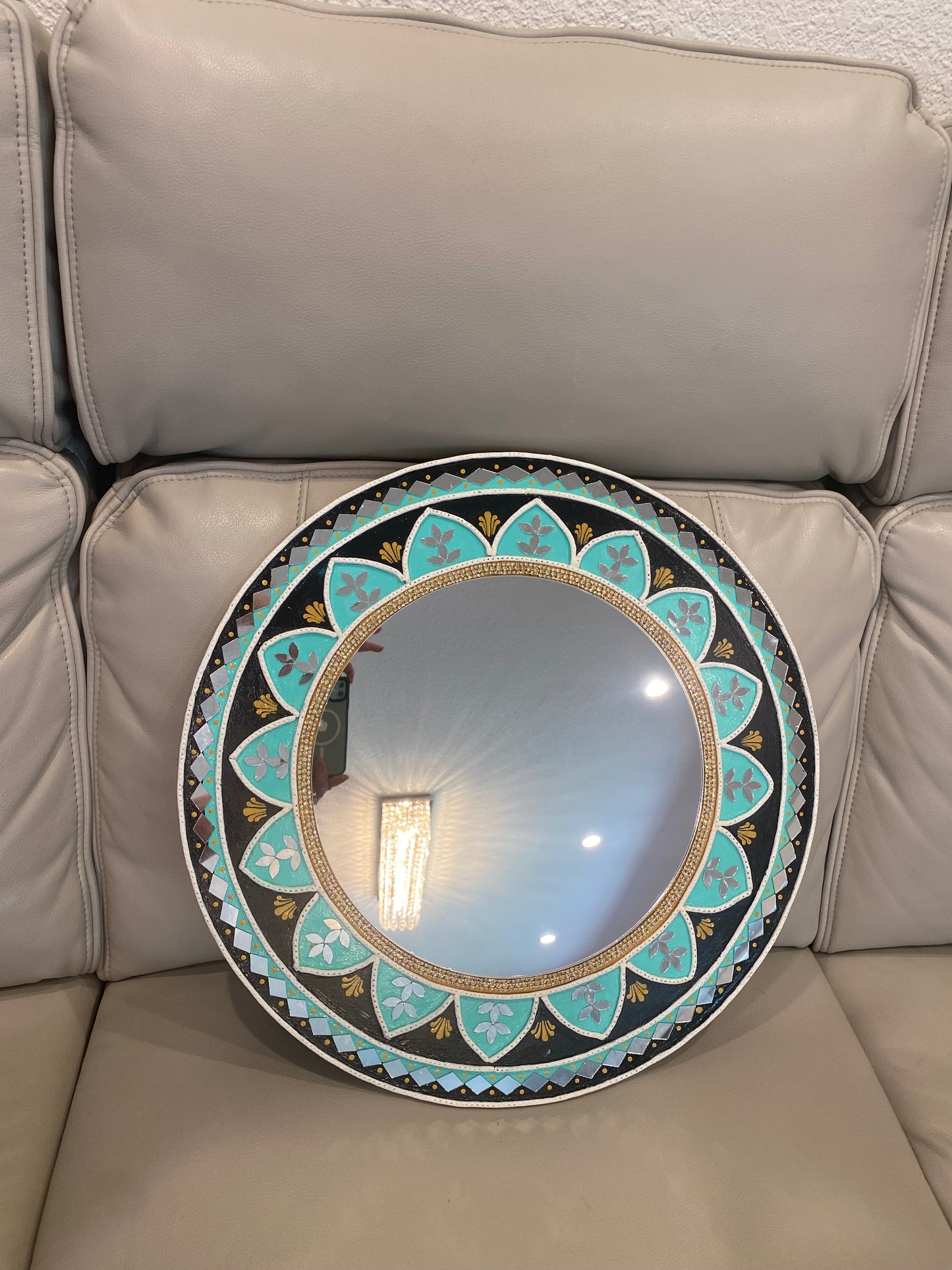 18 inch Lippan Art Mirror