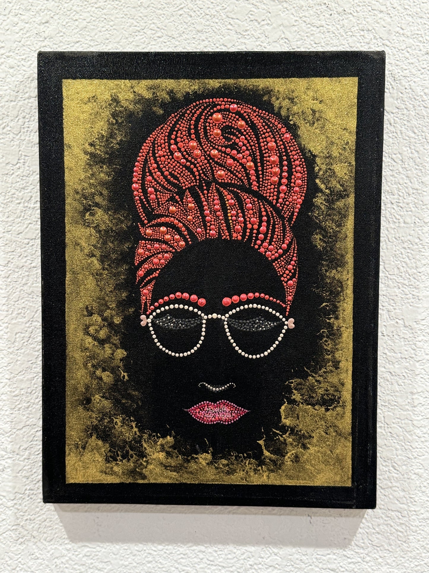 Gorgeous Hand Painted Dot Painting Wall art