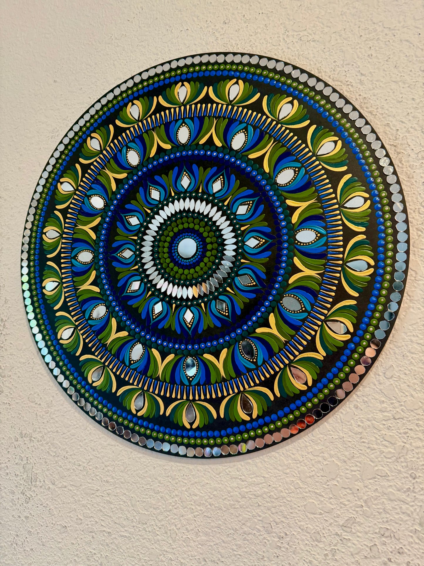 Gorgeous Hand Painted 18 inch Dot Mandala Wall art