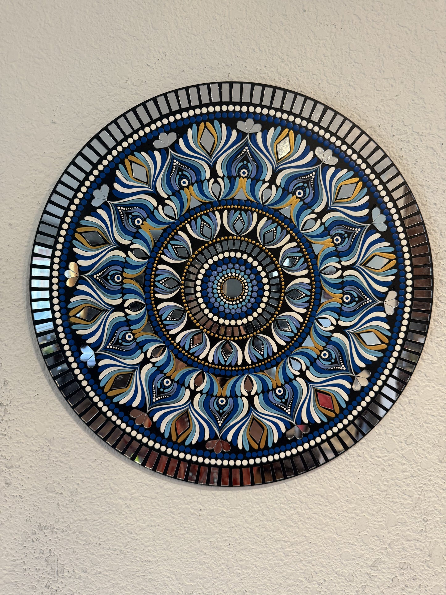 Gorgeous Hand Painted 18 inch Dot Mandala Wall art