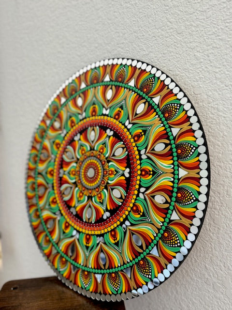 Gorgeous Hand Painted 18 inch Dot Mandala Wall art