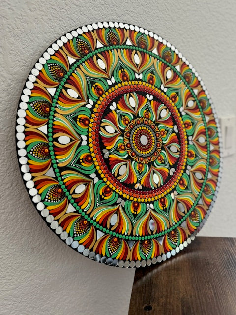 Gorgeous Hand Painted 18 inch Dot Mandala Wall art