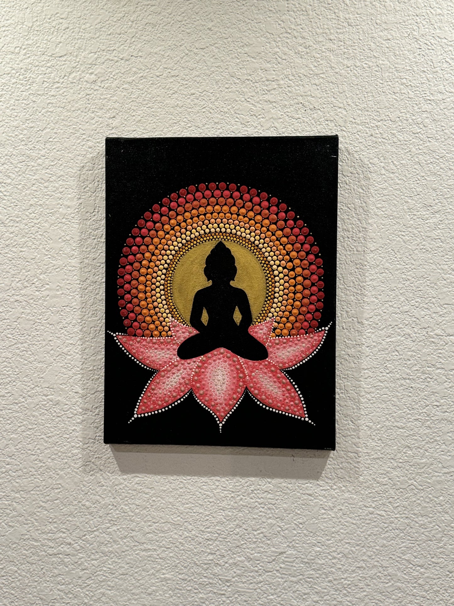 Gorgeous Hand Painted Dot Painting Wall art