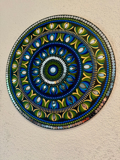 Gorgeous Hand Painted 18 inch Dot Mandala Wall art