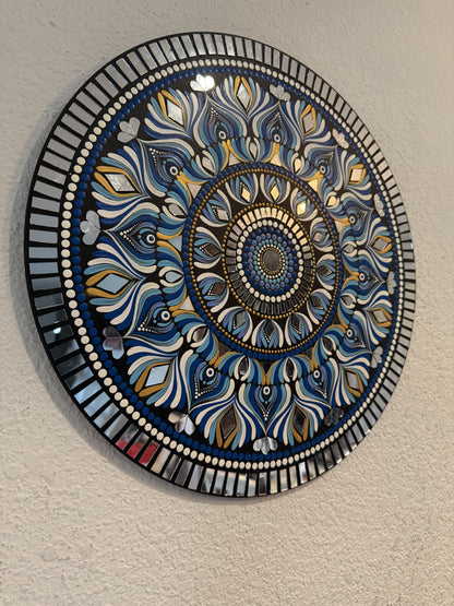 Gorgeous Hand Painted 18 inch Dot Mandala Wall art