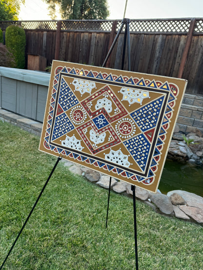 Gorgeous Hand Painted Lippan Wall Art 18 Inch x 24 Inch