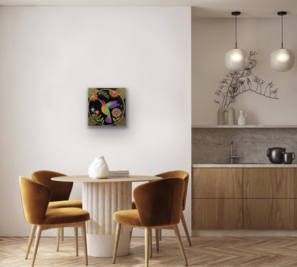 Gorgeous Hand Painted Dot Painting Wall art