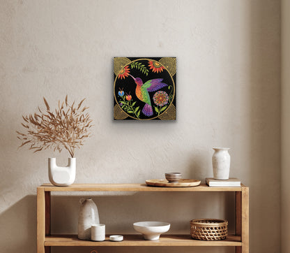 Gorgeous Hand Painted Dot Painting Wall art