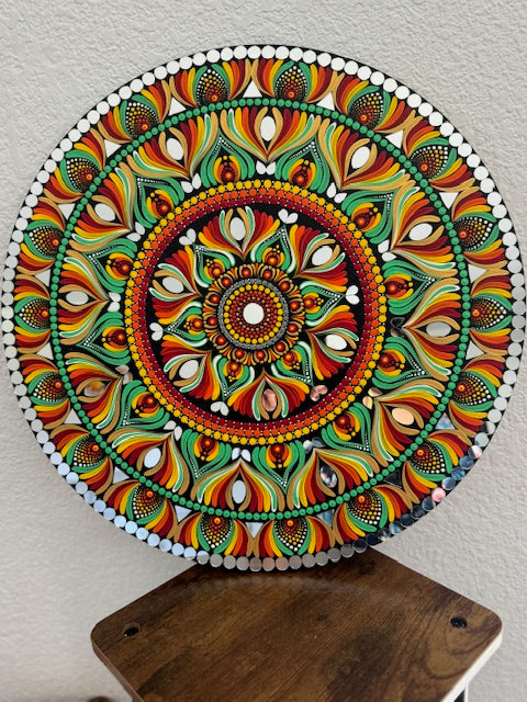 Gorgeous Hand Painted 18 inch Dot Mandala Wall art